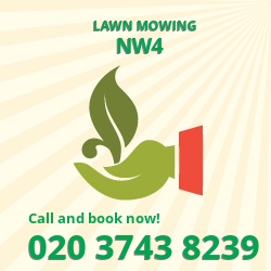 The Burroughs cutting long grass NW4