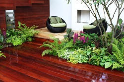 SM3 garden decking Cheam